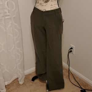 Gap charcoal gray with Tiffany blue lining wide leg dress pants